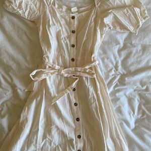 Button down midi dress